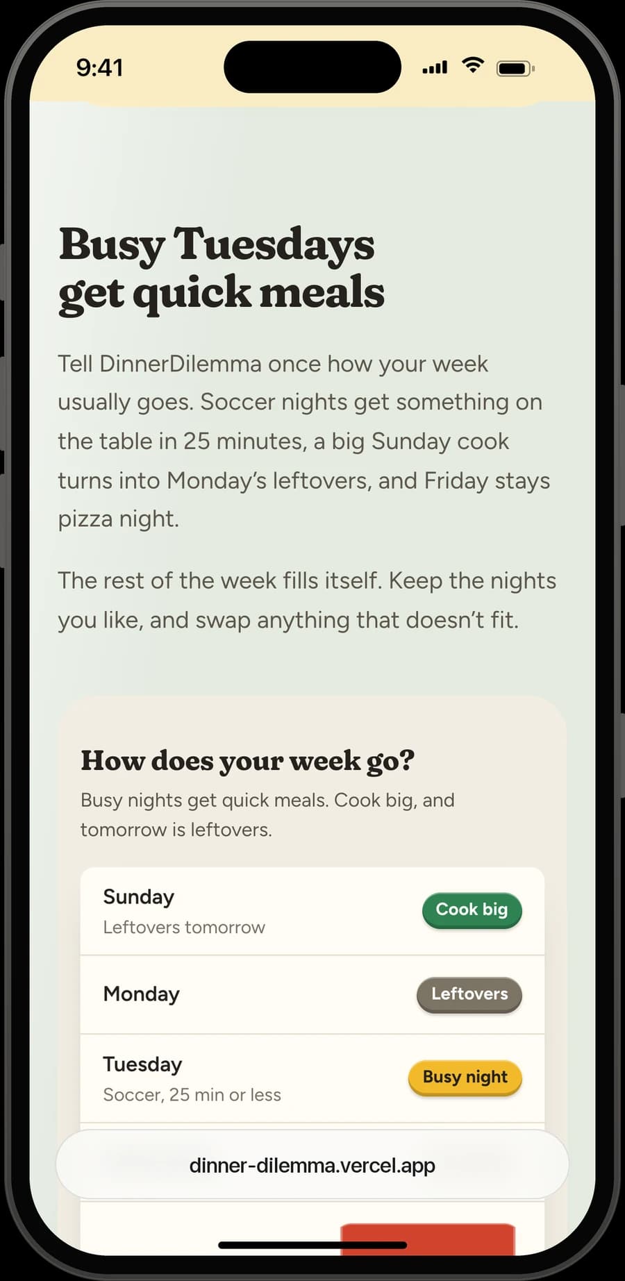Busy Tuesdays get quick meals