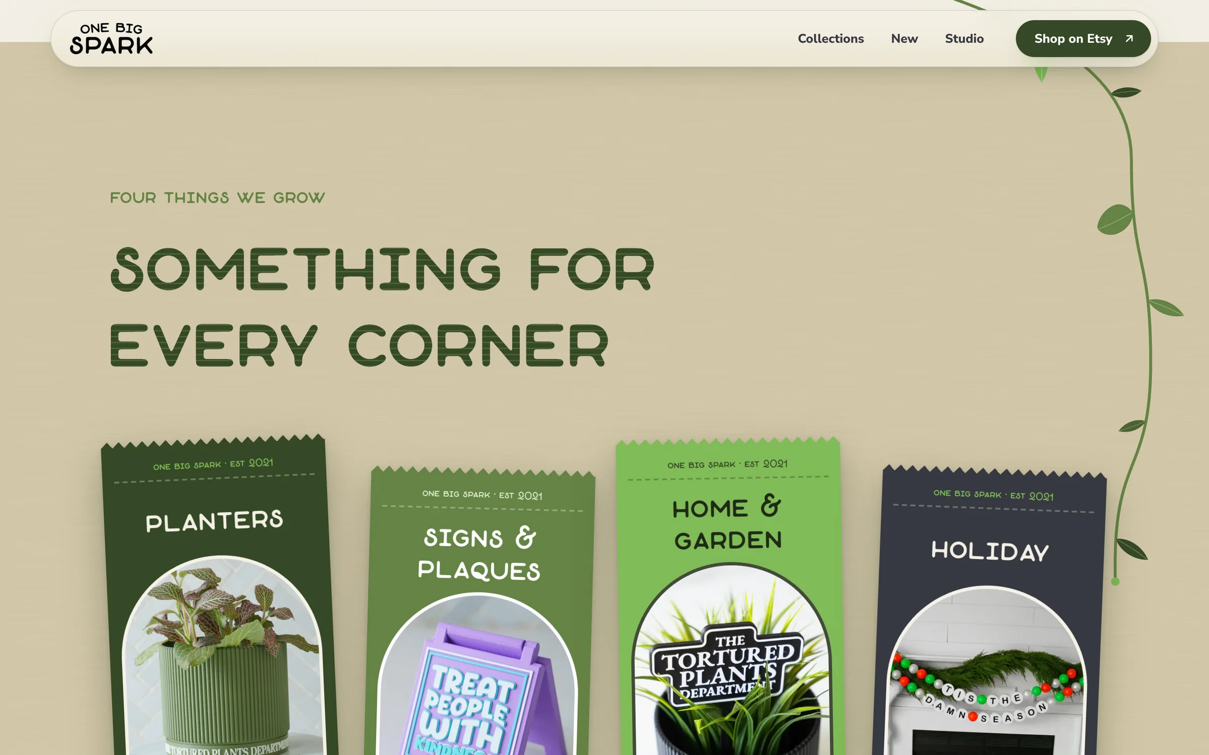 Something for every corner: the collections as seed packets